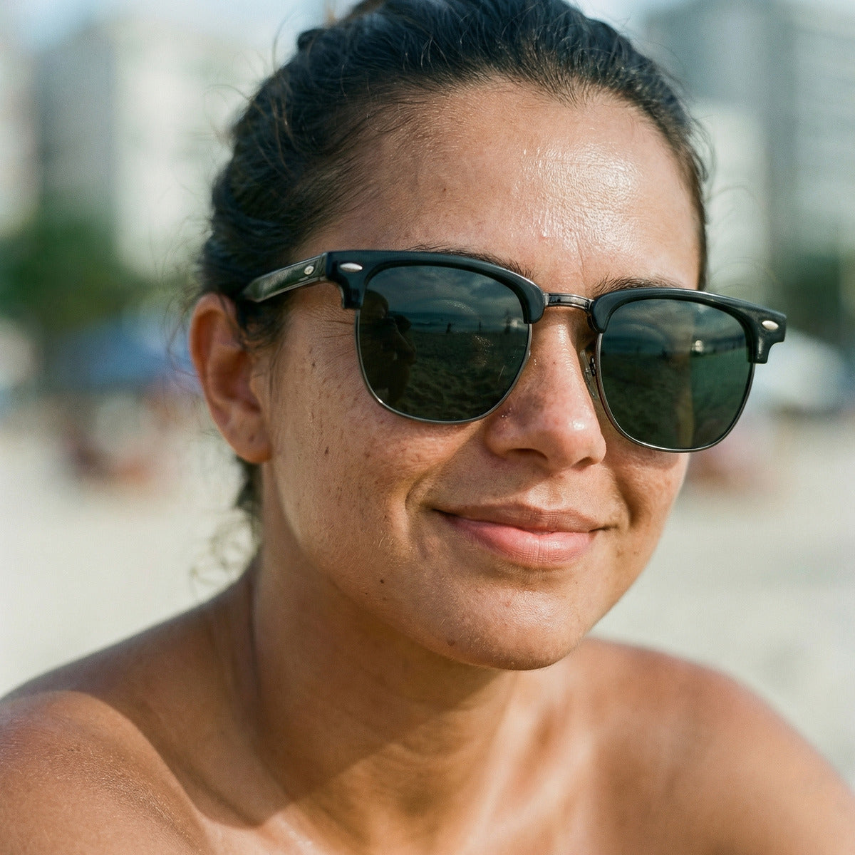 Oculos De Sol Aura Noir E Gold Uv400 Polarizado Unissex