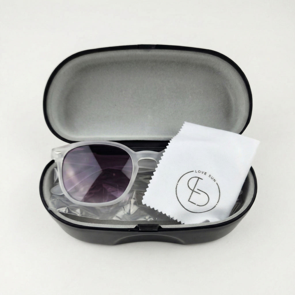 Oculos De Sol Lumina Cristal Lilac Uv400 Polarizado Unissex