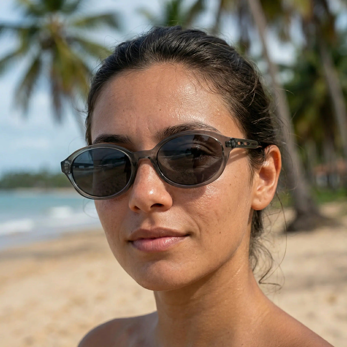 Oculos De Sol Cat Eyes Ambar - Sky- Lucid Uv400 Polarizado