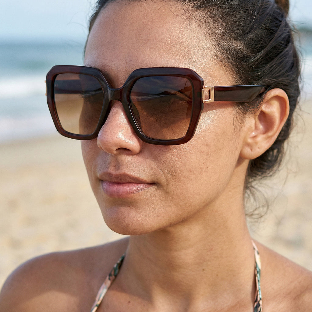 Oculos De Sol Geo Bordo - Geo Violetta Uv400 Polarizado