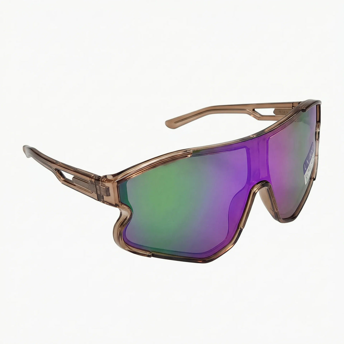 Óculos Ciclismo Esportivo Uv400 Violeta Prata Vermelho