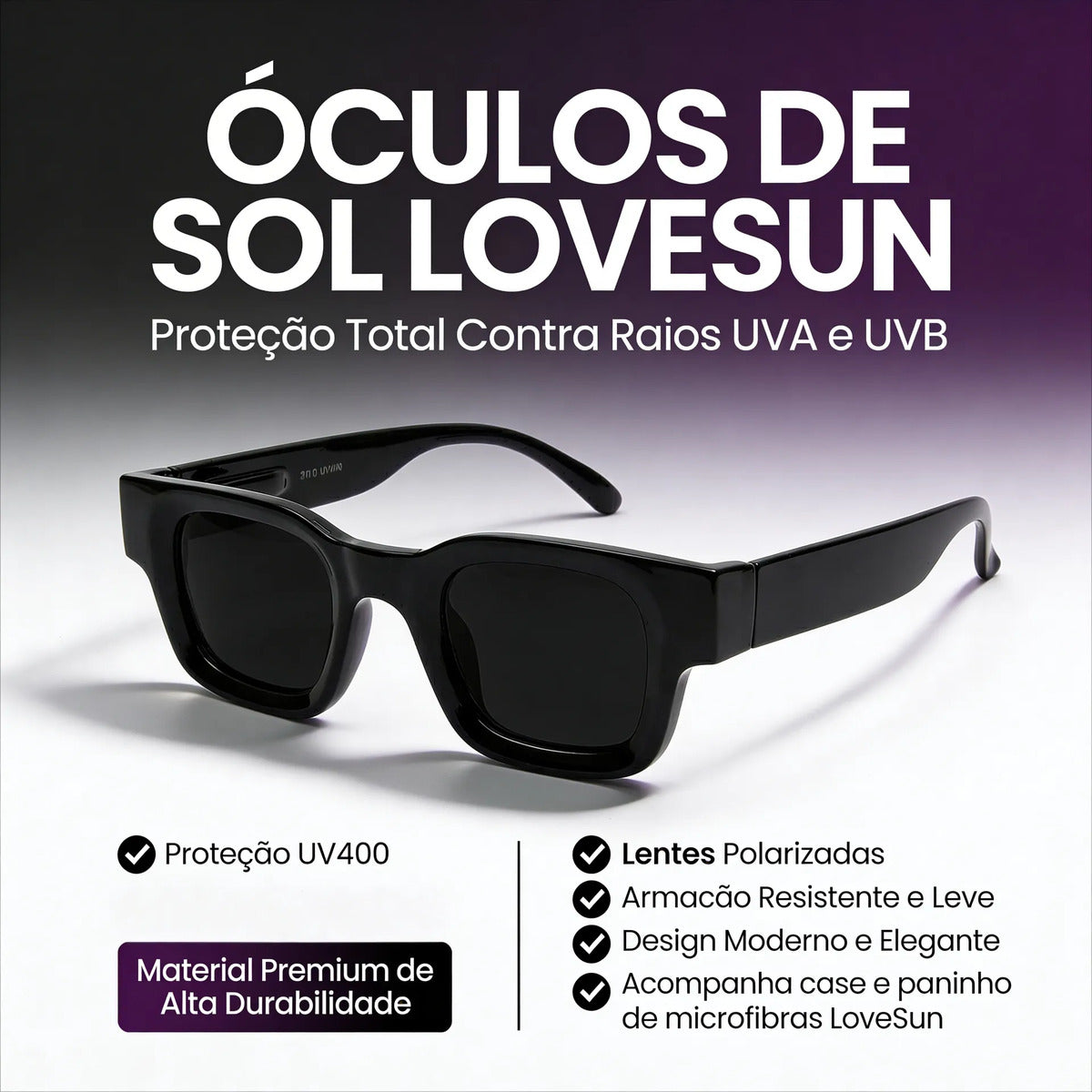 Oculos De Sol Bayran Sunset Sunrise Noir Uv400 Polarizado