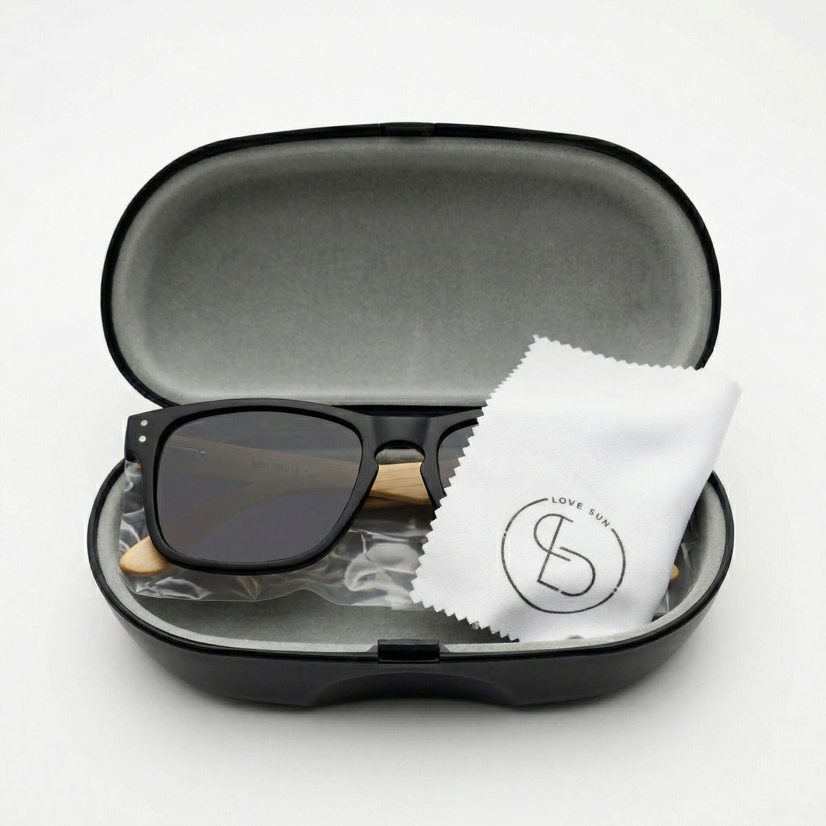 Oculos De Sol Wooden Noir E Bamboo Noir - Reflex Uv400