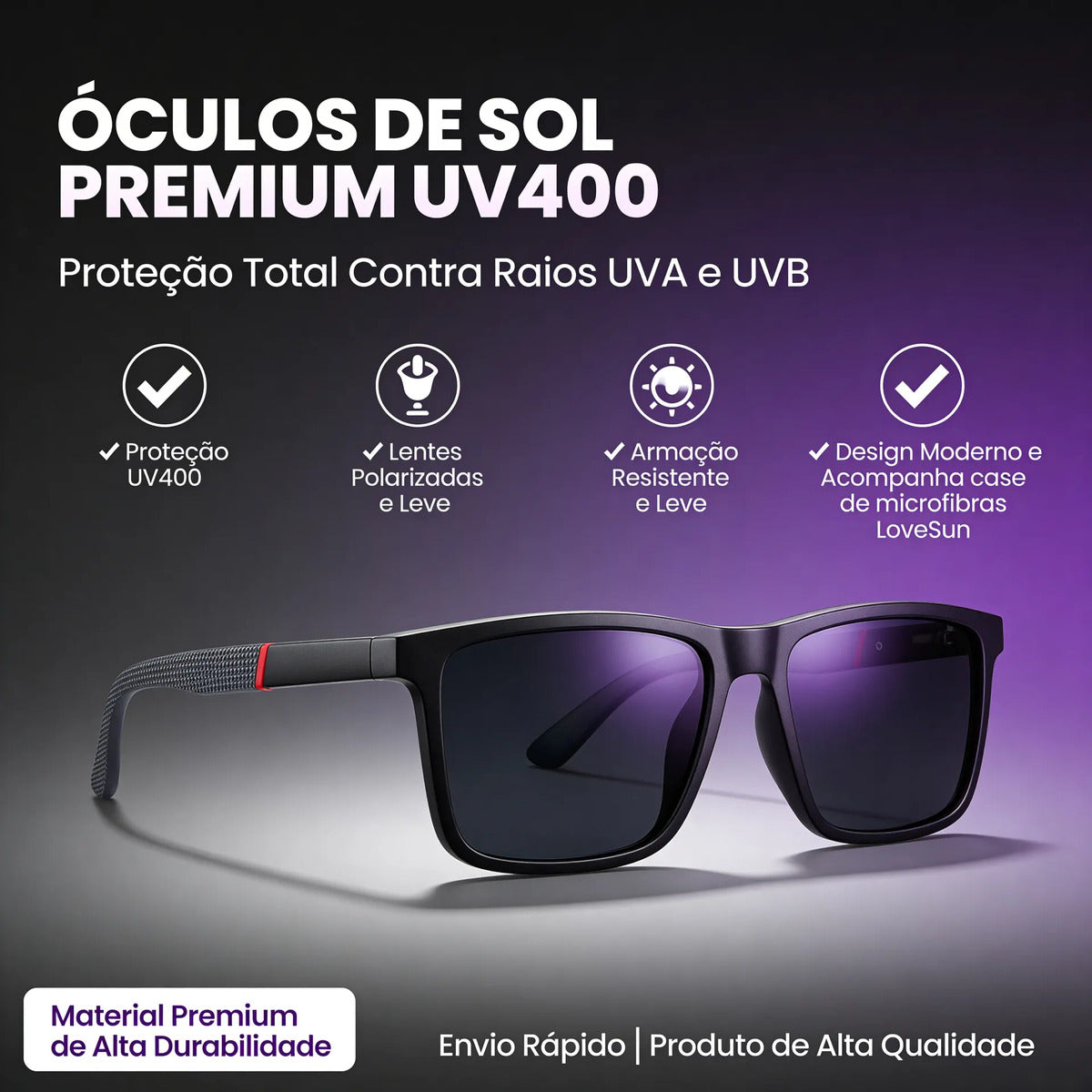 Oculos De Sol Triton Grey E Blue Uv400 Polarizado Unissex