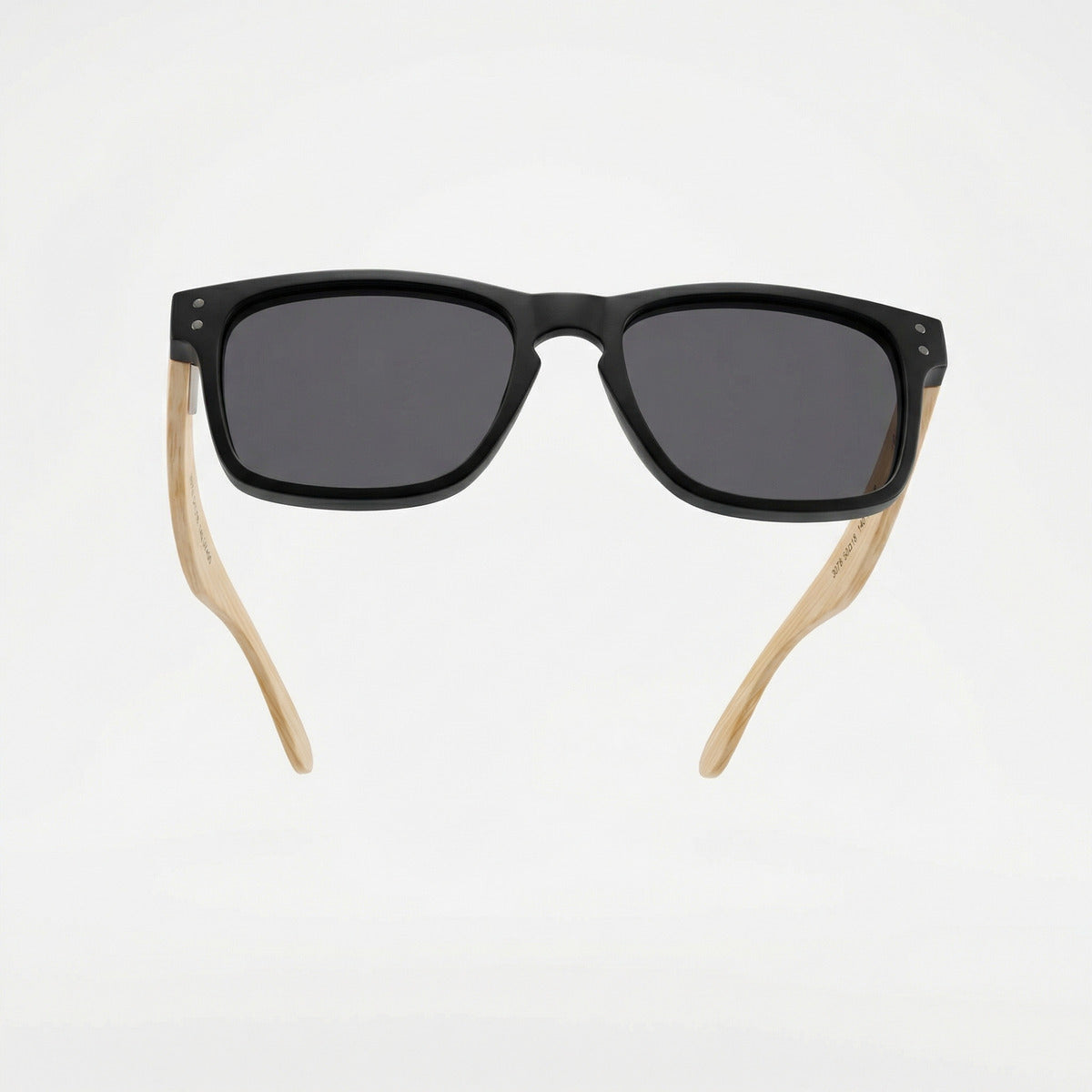 Oculos De Sol Wooden Noir E Bamboo Noir - Reflex Uv400