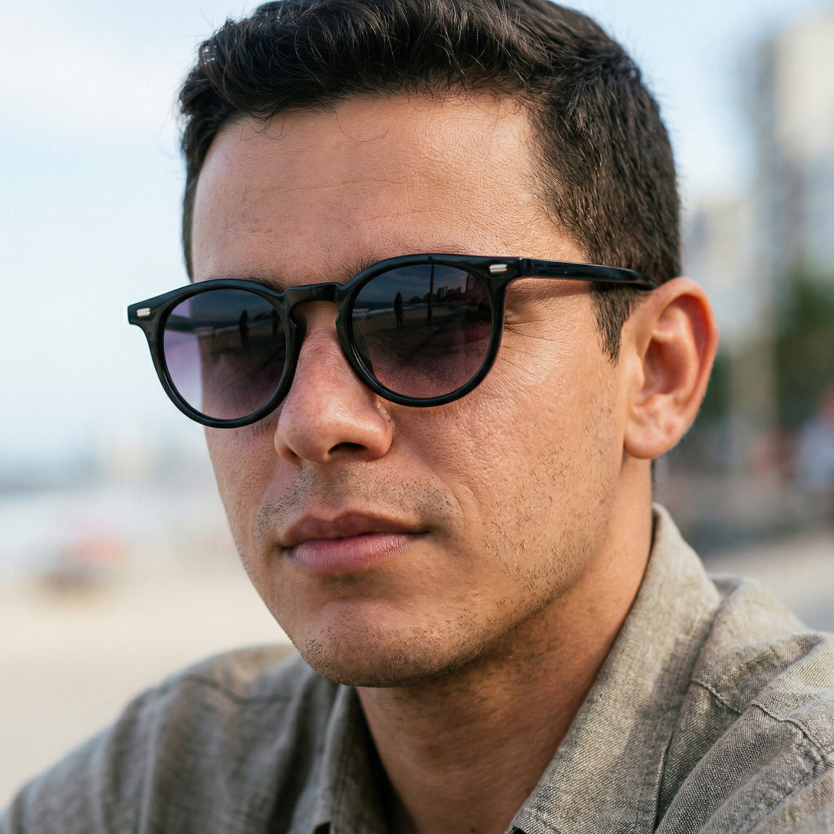 Oculos De Sol Bossa Violet Uv400 Polarizado Unissex