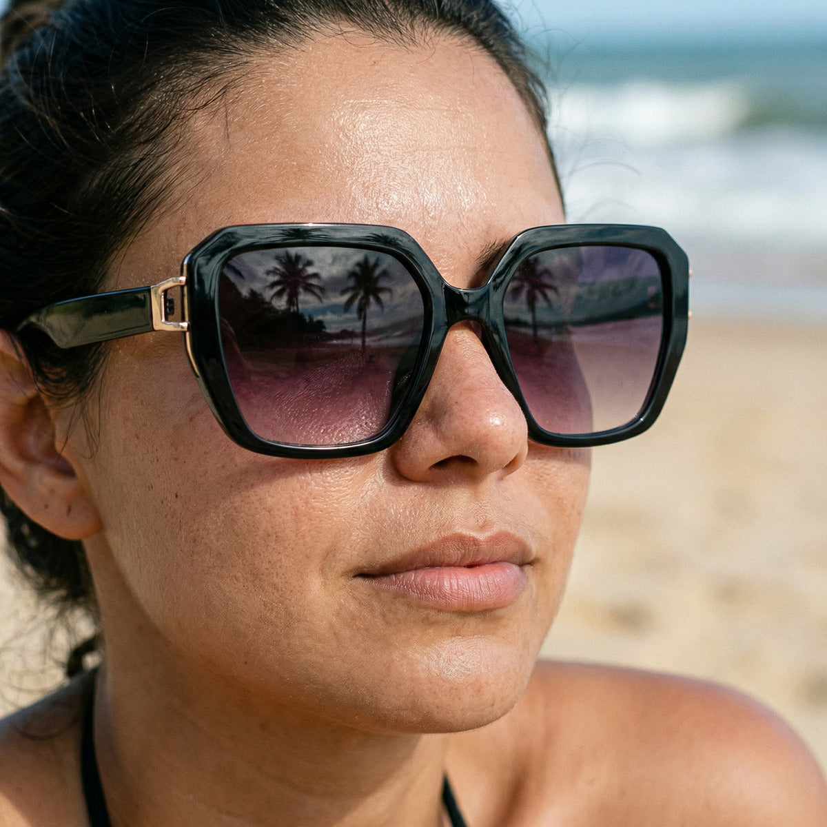 Oculos De Sol Geo Bordo - Geo Violetta Uv400 Polarizado