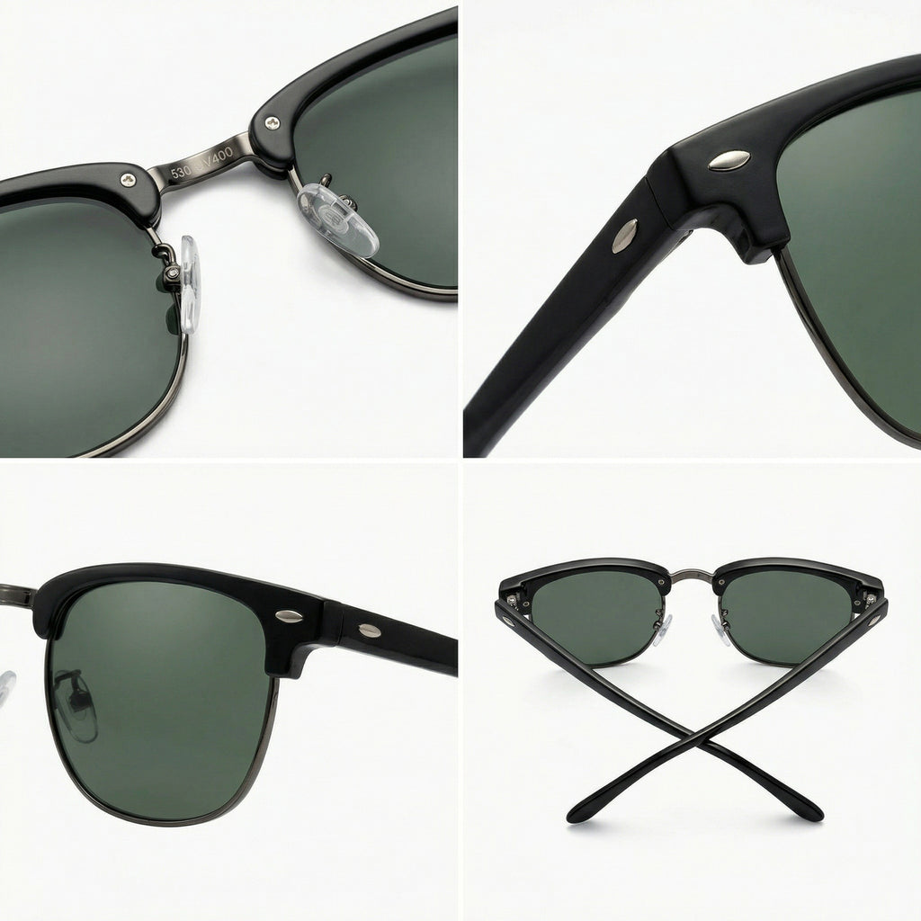 Oculos De Sol Aura Noir E Gold Uv400 Polarizado Unissex