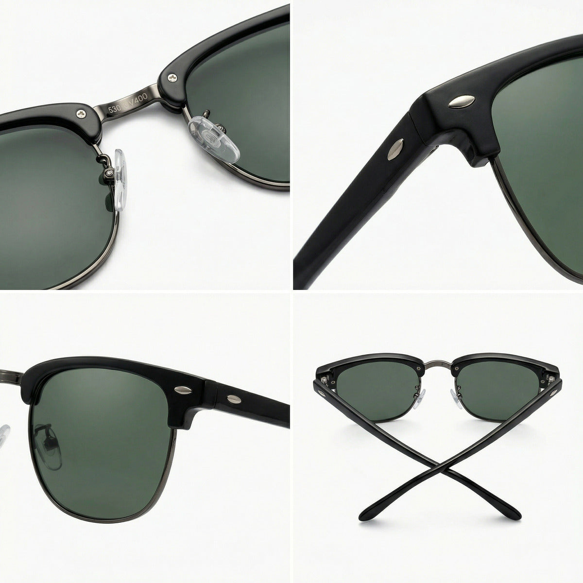 Oculos De Sol Aura Noir E Gold Uv400 Polarizado Unissex