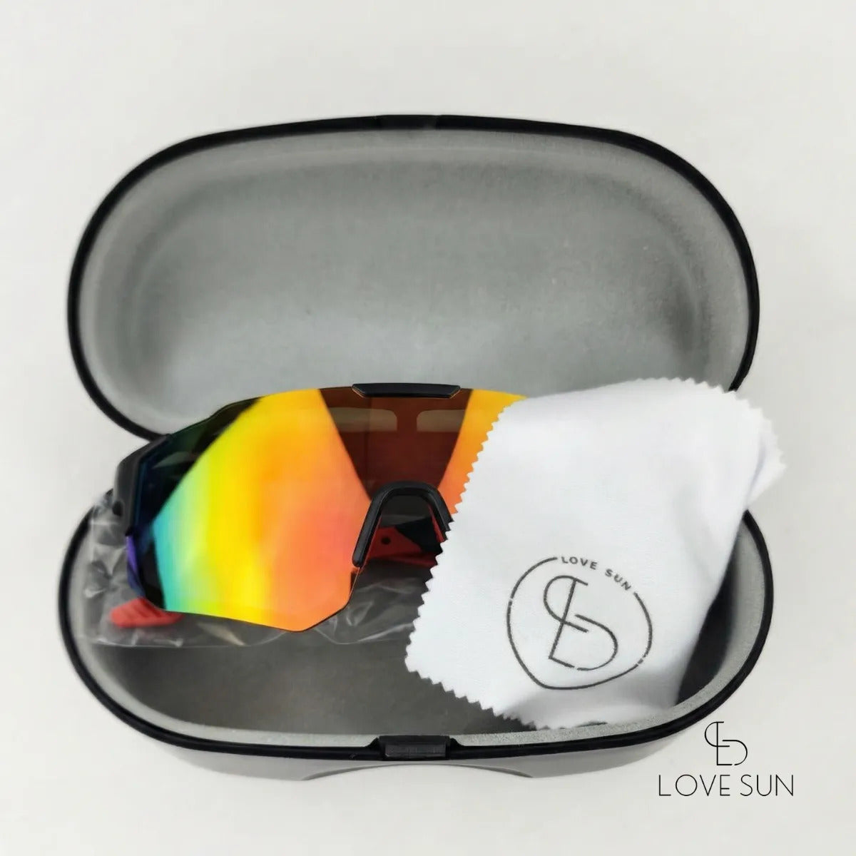 Óculos Ciclismo Esportivo Uv400 Azul Laranja Lovesun