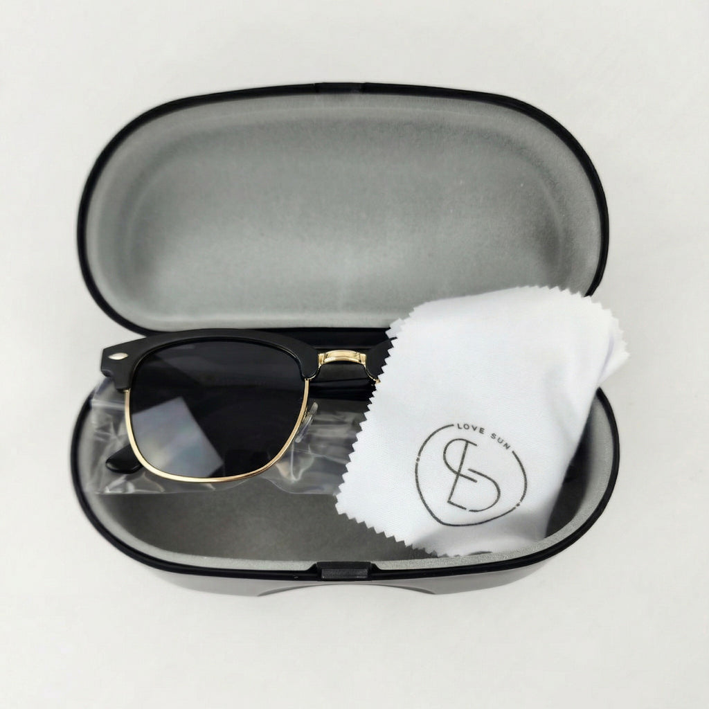 Oculos De Sol Aura Noir E Gold Uv400 Polarizado Unissex