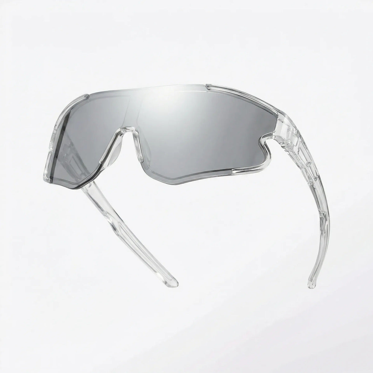 Óculos Ciclismo Esportivo Uv400 Violeta Prata Vermelho