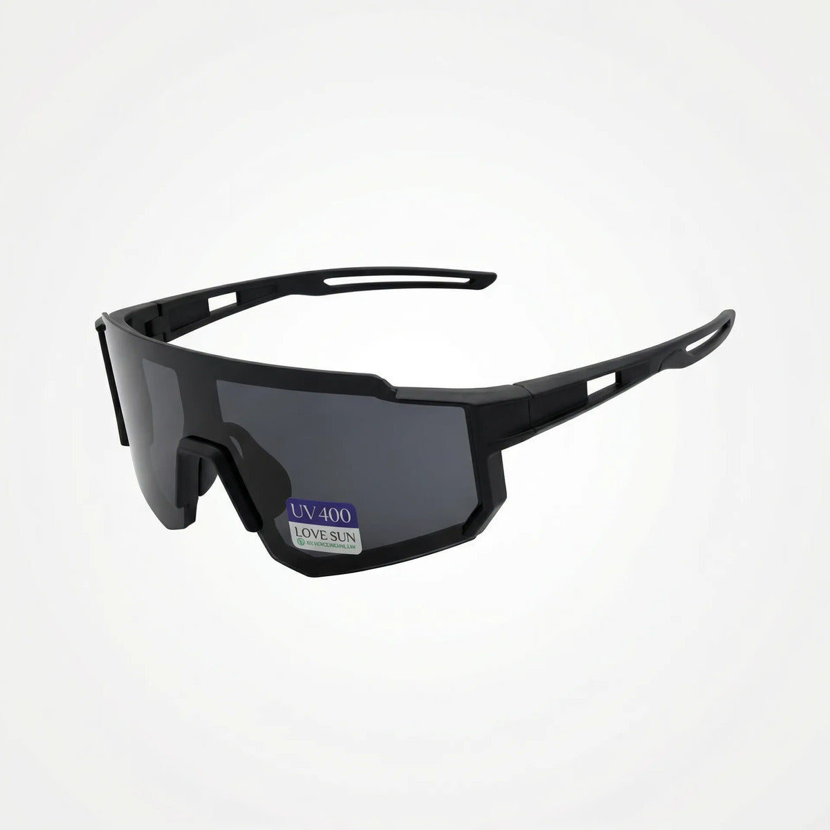 Óculos Ciclismo Esportivo Uv400 Espelhado Preto E Prata