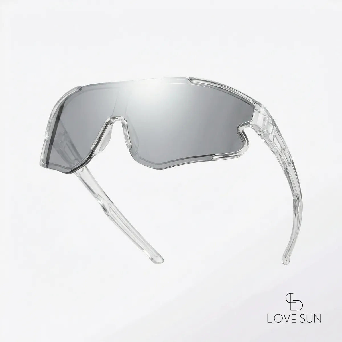 Óculos Ciclismo Esportivo Uv400 Violeta Prata Vermelho