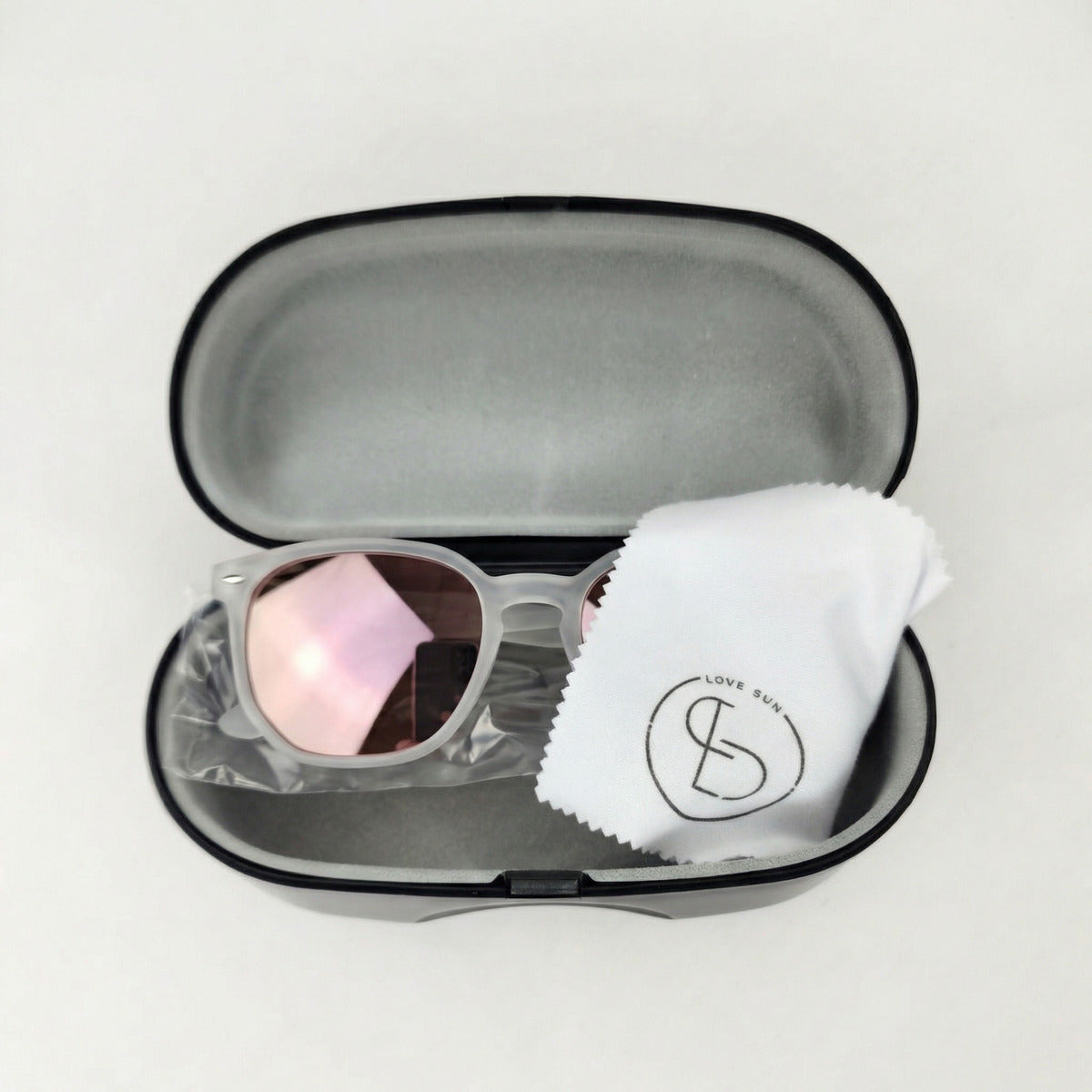 Oculos De Sol Lumina Cristal Lilac Uv400 Polarizado Unissex